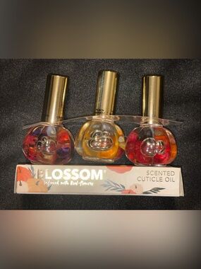 Blossom Scented Cuticle Oil Trio - Pink, Yellow, Red 3 pack